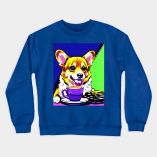 Corgi And Coffee Crewneck Sweatshirt